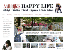 Tablet Screenshot of mihoshappylife.com